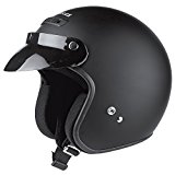 Held open face helmet