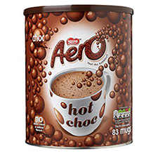 Aero hot chocolate powder